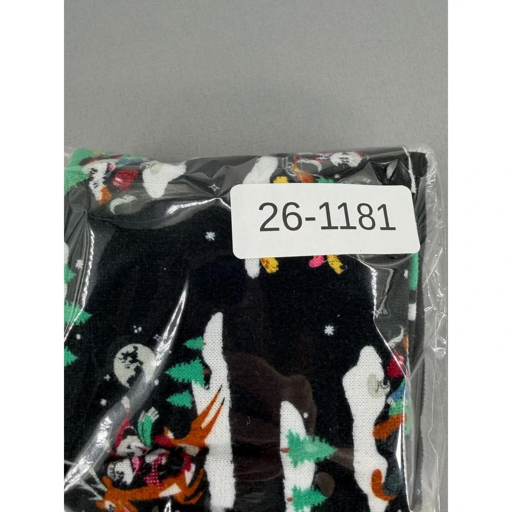 Disney Mickey Mouse Christmas Pajamas Toddler 4T Black Holiday Sleigh Set MK1143